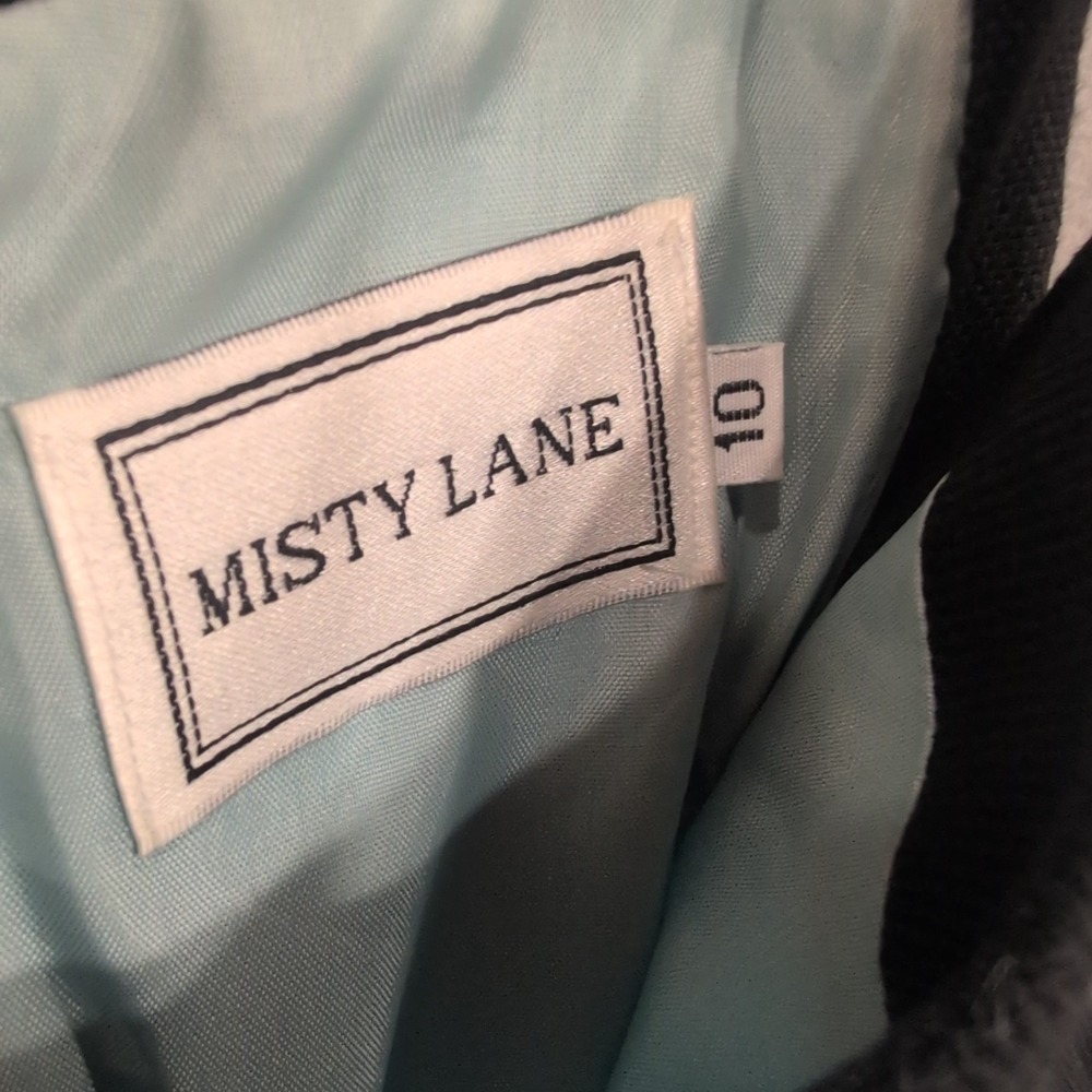 Vtg 90s Misty Lane Colorblock Dress Knee Length‎ Sleeveless Pink Blue Mint Sz 10 - Picture 2 of 4
